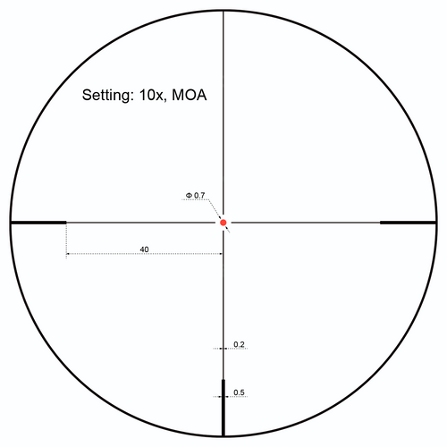 Vector Optics - Luneta celownicza Forester 2-10x40 SFP Riflescope - Czarna - SCOM-02