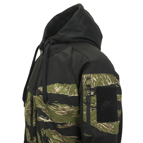 Helikon - Rozpinana bluza Rogue Hoodie - Bawełna - Poliester - Czarny/ERDL - BL-RHF-PO-011PA