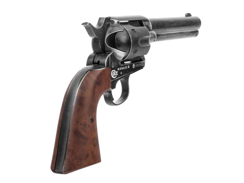 Umarex - Rewolwer wiatrówka CO2 Colt SAA .45-5.5" - 4,5 mm - Szary/Brązowy - 5.8320