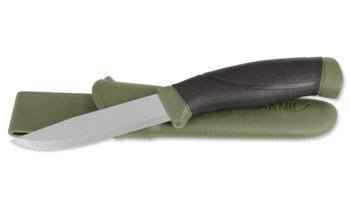 Morakniv - Nóż Companion MG - Stal węglowa - Czarny / Oliwkowy - 11863