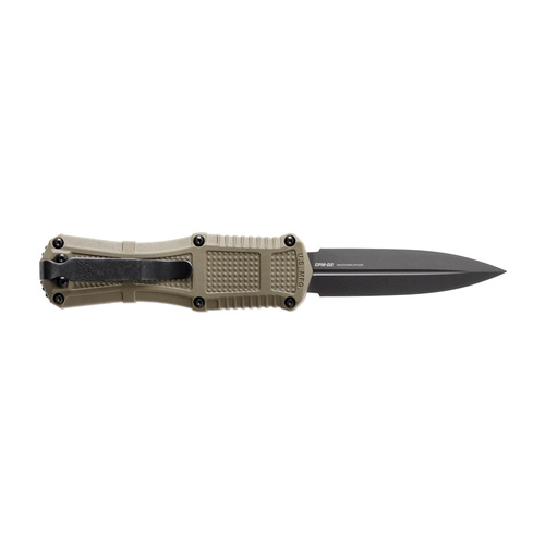 Benchmade - Nóż składany OTF 3375GY-1 Mini Claymore - CPM-D2 - Ranger Green - 3375GY-1