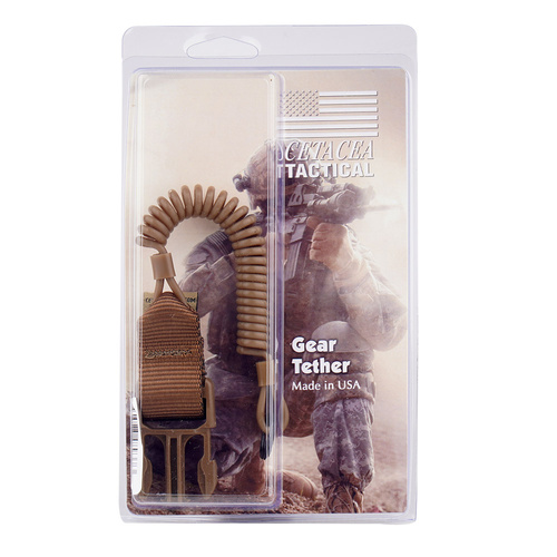 Cetacea Tactical - Smycz do broni QR z klamrą męską - Czarna - TA-QRMC-BLK