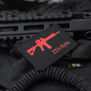 M-Tac - Naszywka AR-15 223/5,56 Laser Cut - Czarny/Czerwony - 51111233
