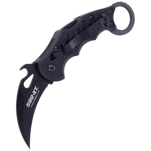 FOX - Nóż składany karambit - N690Co - Czarny - FX-599 XT