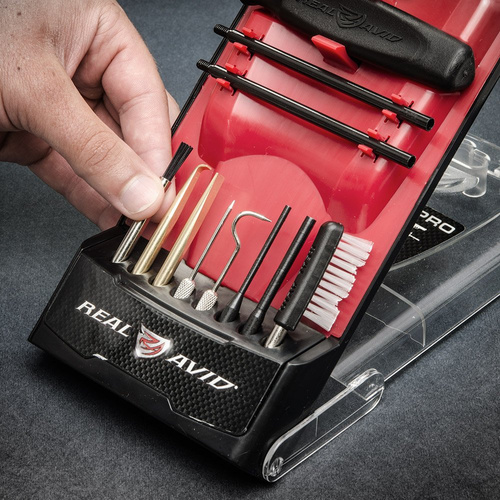 Real Avid - Zestaw do czyszczenia broni Gun Boss Pro - Precision Cleaning Tools - AVGBPROPCT