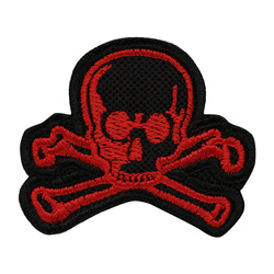 M-Tac - Naszywka Old Skull - Haftowana - Czerwona - 5245