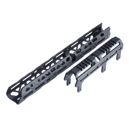 Kruk - Długie łoże z długą nakładką rury gazowej - Czarny - CRC 1U004B