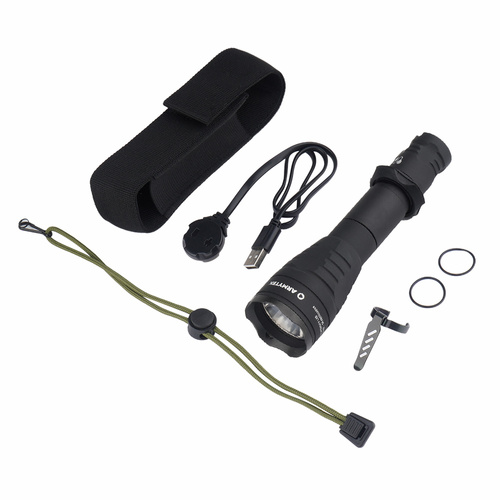 Armytek - Latarka taktyczna Predator Pro Magnet USB - Warm - 1400 lumenów - F07301W