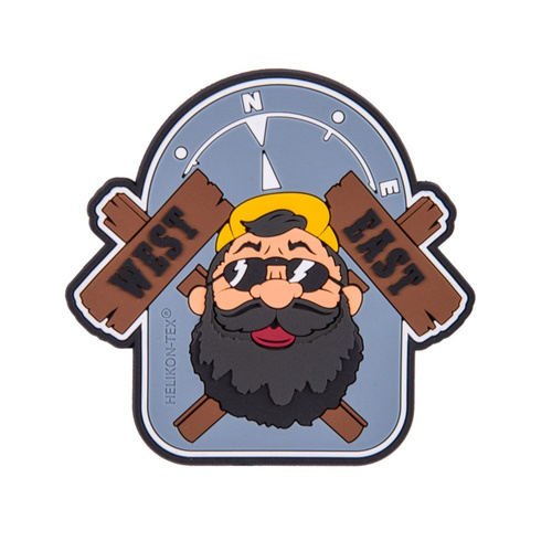 Helikon - Naszywka PVC - Beardman OUTBACK - Szary - OD-BMO-RB-19