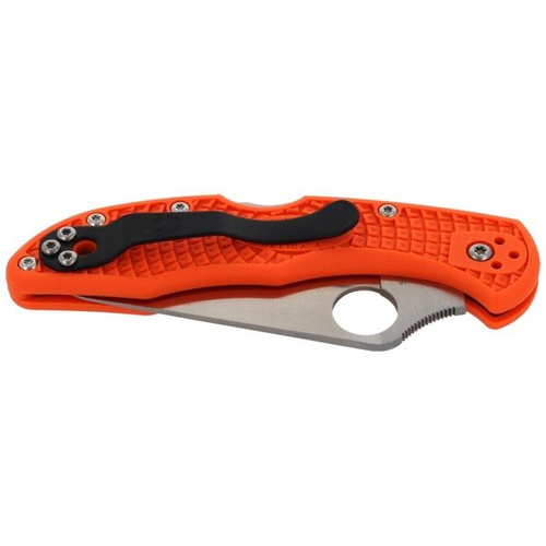 Spyderco - Nóż składany Delica® 4 FRN Flat Ground Orange - C11FPOR