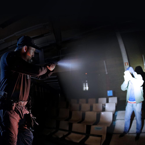 Fenix - Latarka taktyczna LED na broń krótką - 1200 lumenów - Picatinny - 1100 mAh - GL19R