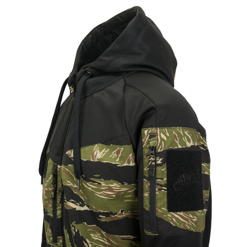 Helikon - Rozpinana bluza Rogue Hoodie Fullzip - RipStop - Czarny/Desert Night Camo - BL-RHF-PO-010LA