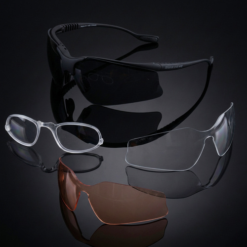 Swiss Eye - Okulary balistyczne Stingray - Wymienne wizjery - Wkładka RX - Czarny - 40201