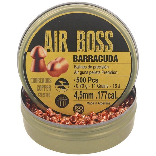 Apolo - Śrut do wiatrówki Air Boss Barracuda Copper - 4.50 mm - 500 szt - E30002.G2