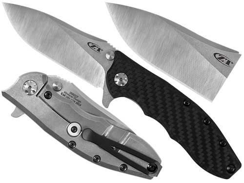 Zero Tolerance - Nóż składany ZT Hinderer 0562CF - CPM 20CV - Czarny - 0562CF