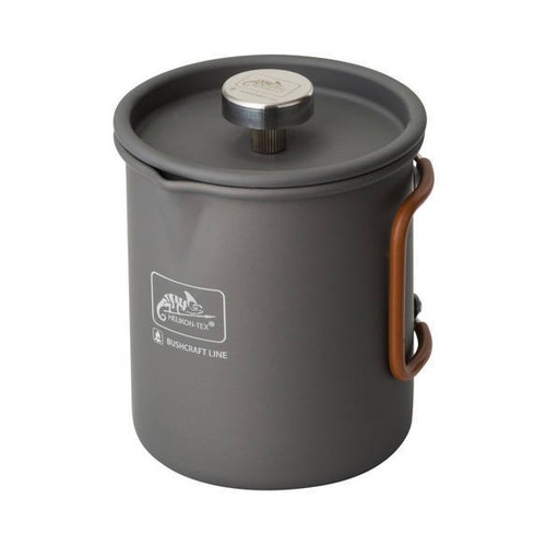 Helikon - Kubek z zaparzaczem do kawy CAMP French Press - 600 ml - Aluminium - Szary - TK-FPC-AL-19
