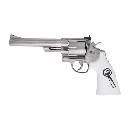 Umarex - Rewolwer wiatrówka CO2 Smith&Wesson 629 Trust Me - 4,5 mm - Srebrny/Biały - 5.8175