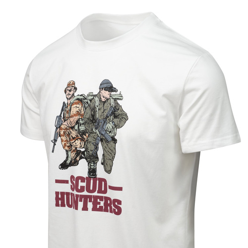 Helikon - T-shirt Scud Hunters - Bawełna - Biały - TS-SHN-CO-20