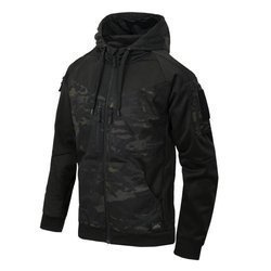 Helikon - Rozpinana bluza Rogue Hoodie Fullzip - RipStop - Czarny/MultiCam Black - BL-RHF-PO-010CA