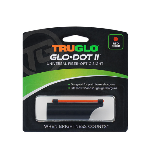 TruGlo - Muszka światłowodowa do strzelby Glo Dot II - 12/20 GA - Czerwony - TG92A