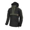 Helikon - Kurtka softshellowa Anorak Woodsman - DuraCanvas - Czarny/Taiga Green - KU-WDN-DC-0109A