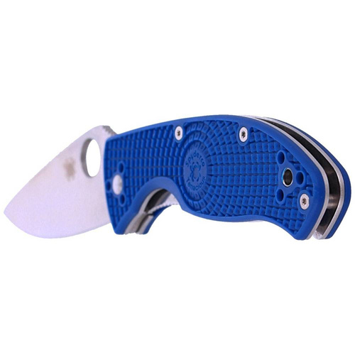 Spyderco - Nóż składany Tenacious FRN Blue - Folder - CPM S35VN - Plain - Niebieski - C122PBL