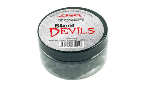 Kule gumowo-stalowe RAM Steel Devils .43 - 100 szt.