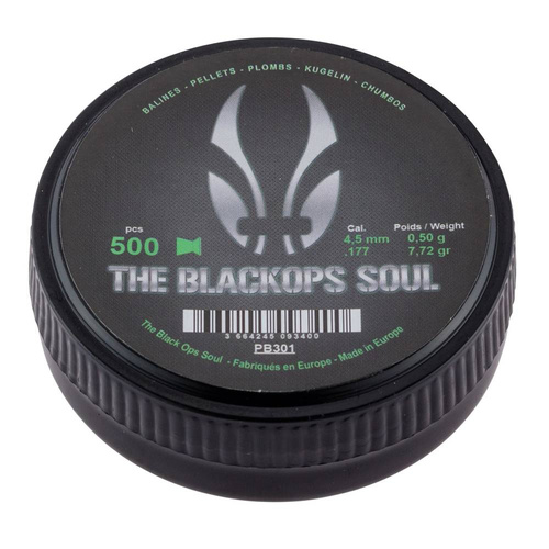 Black Ops - Śrut do wiatrówki Soul Match - 4,5 mm - 500 szt. - PB301