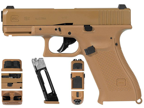 Umarex - Pistolet wiatrówka CO2 Glock 19X - 4,5 mm - Coyote - 5.8367