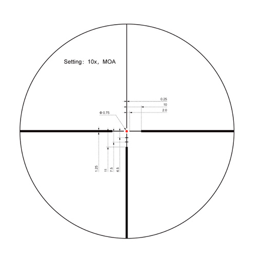 Vector Optics - Luneta celownicza Continental 2-12x50 Hunting - SFP - SCOM-15