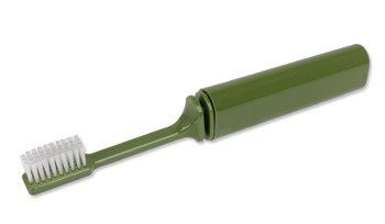 Składana szczoteczka do zębów BCB Folding Toothbrush - Oliwkowa