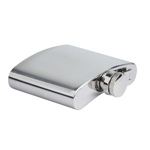 Mil-Tec - Piersiówka ze stali nierdzewnej - 140 ml - Srebrna - 14520018-005