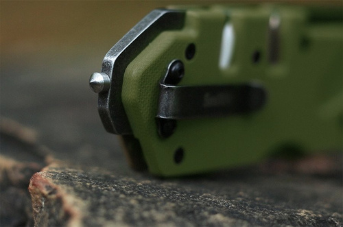 Smith's - Kieszonkowa ostrzałka do noży PP1-Tactical ze zbijakiem do szyb - Zielony OD - 50981