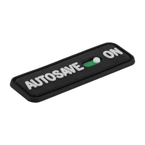 M-Tac - Naszywka Autosave PVC - 3D - Czarna - 51116702