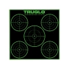 TruGlo - Samoprzylepne tarcze strzeleckie TruSee z zaklejkami - 5-Bull - 305 x 305 mm - Zielone fluorescencyjne - 6 szt. - TG-TG11A6