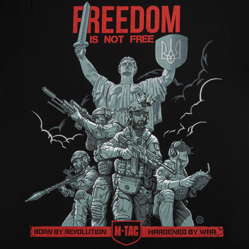 M-Tac - Koszulka Freedom - Bawełna - Czarny - 80072002