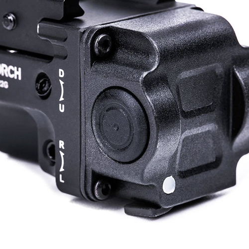 NEXTorch - Latarka na broń z laserem - 650 lm - Aluminium - Czarna - WL22R