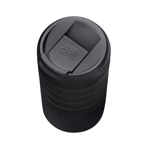 Esbit - Kubek termiczny Majoris Thermo Mug Flip Top - 450 ml - Stal nierdzewna - Czarny - MGF450TL-DG