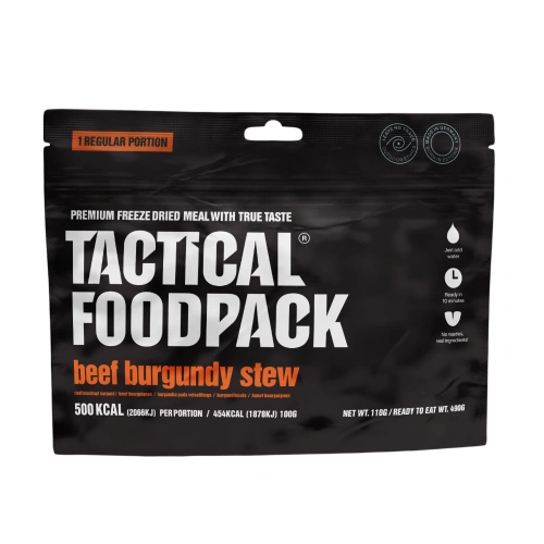 Tactical Foodpack - Liofilizowana racja żywnościowa Beef Burgundy Stew - 490 g - M0029