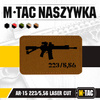M-Tac - Naszywka AR-15 223/5,56 Laser Cut - Coyote/Czarny - 51111502