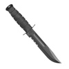 Ka-Bar 1214 - Nóż - Black Serrated - Pochwa z tworzywa GFN