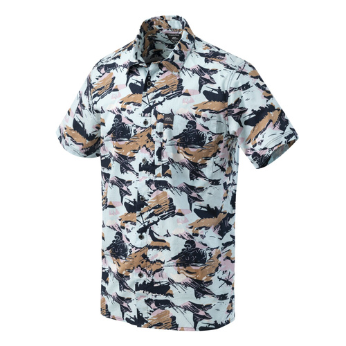 Helikon - Koszula Hawajska z krótkim rękawem - Cotton Blend - Pacific - KO-HAW-CB-1L
