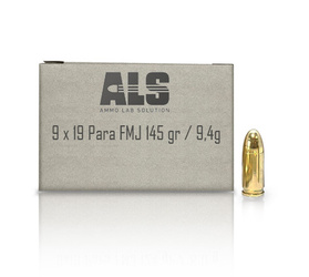 Amunicja reelaborowana sportowa ALS 9 x 19 Para FMJ 145 gr - 250 sztuk