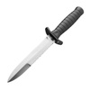 Nóż taktyczny wz. 98NZ Nierdzewny - Spear Point - Ząbkowany - Srebrny