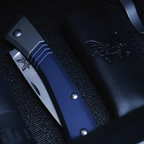 Benchmade - Nóż składany 315BK Successor - M390 - Niebieski - 315BK