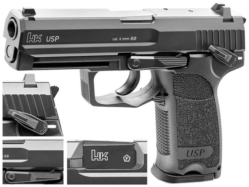 Umarex - Replika pistoletu Heckler&Koch USP Blowback - Metal Slide - CO2 - 2.6356
