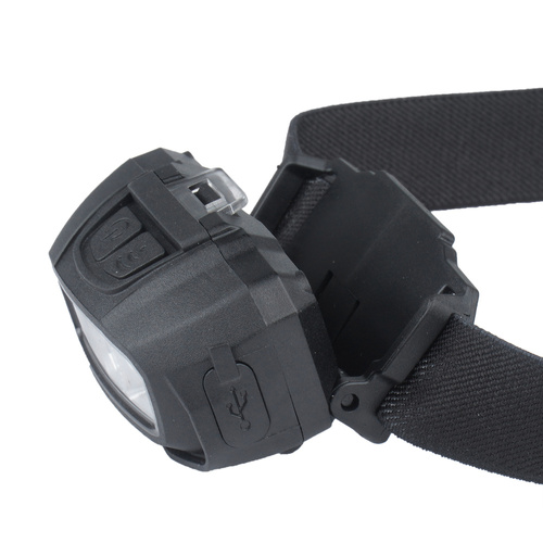 Mil-Tec - Latarka czołowa akumulatorowa GC220 - 220 lm - Czarna - 15172300