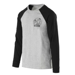 Helikon - Koszulka z długim rękawem Old School - Szary Melanż - TS-OLD-CO-2M