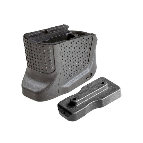 Strike Industries - Stopka magazynka Enhanced Magazine Plate do Glock 43 - SI-EMP-G43-BK