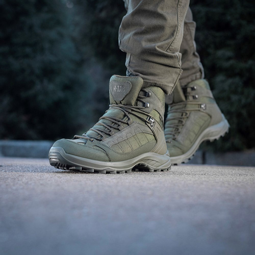 M-Tac - Buty taktyczne za kostkę jesienno-zimowe - Cordura - Ranger Green - 1JJ143/9TPLV